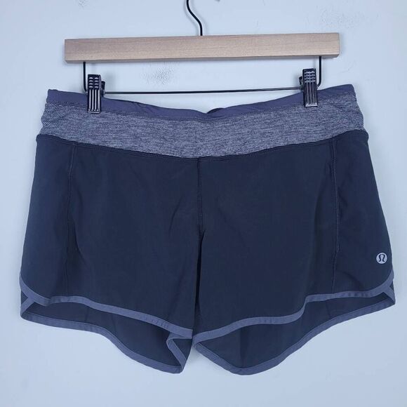Lululemon Womens Speed Up Athletic Shorts Size 8 Black Pockets Lined Running Gym - Picture 1 of 5